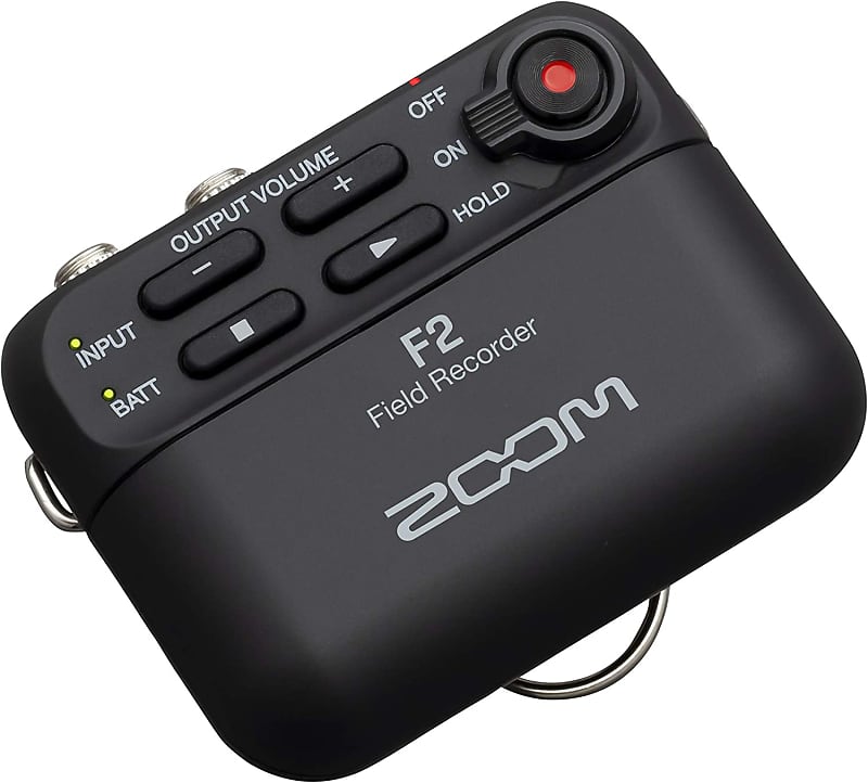 Zoom F2 Lavalier Body-Pack Compact Recorder, 32-Bit Float Recording, No Clipping, Audio for Video, Records to SD, and Battery Powered with Included Lavalier Microphone image 1