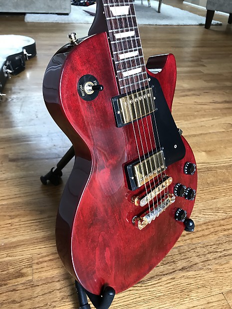 Gibson Les Paul Studio Gloss Wine Red Gold Hardware + OHSC