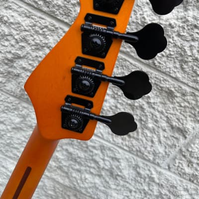 GAMMA Custom Bass Guitar P22-02, Alpha Model, Transparent Valencia Red Ash image 9