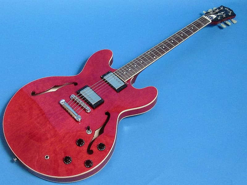 Cort Source ES-335 Style Semi-Hollow Trans Cherry image 1