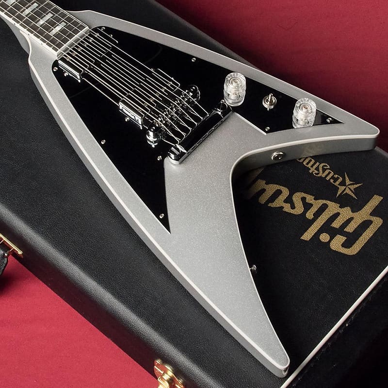 Gibson Custom Shop Modern Flying V Silver Prism | Reverb