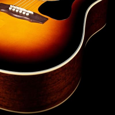 Guild D-140CE Westerly Collection Dreadnought Acoustic-Electric Guitar Antique Burst, Mint image 8