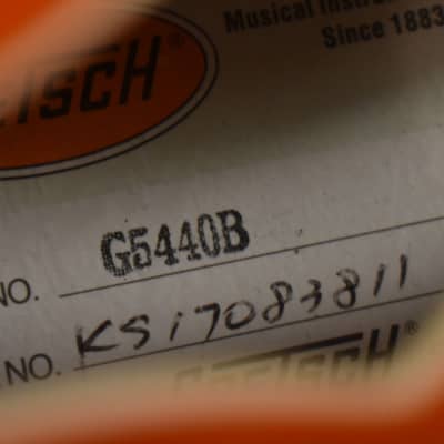 2017 Gretsch G5440B Electromatic Long Scale Bass Orange w/HSC image 22