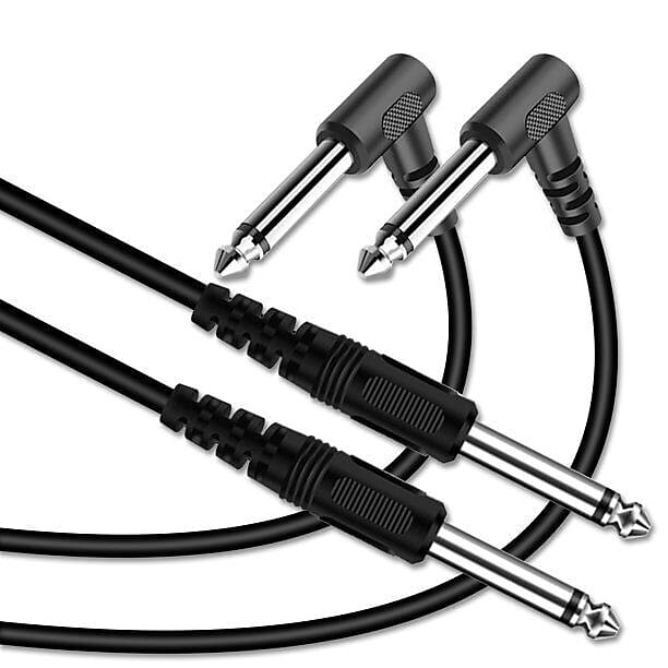 2 PACK 10FT Electric Patch Cord Guitar Amplifier Amp Cable Reverb