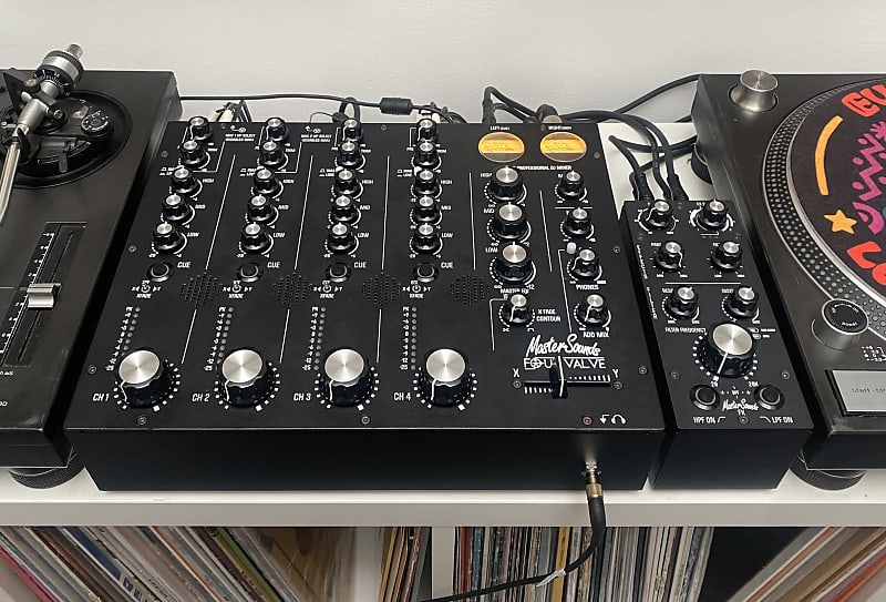 Mastersounds Four Valve MK1 Rotary DJ Mixer + Decksaver | Reverb UK