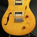 Paul Reed Smith PRS SE Custom 22 Semi-Hollow Electric Guitar Santana Yellow w/ Gig Bag