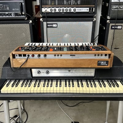 Moog MiniMoog Model D c 1973 Walnut original vintage USA analog synth synthesizer image 6