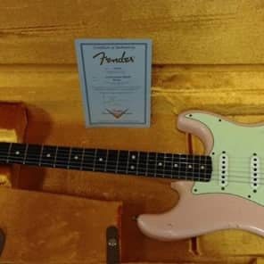 Fender Custom Shop '63 Stratocaster 9239991856 2013 Faded Shell Pink image 9