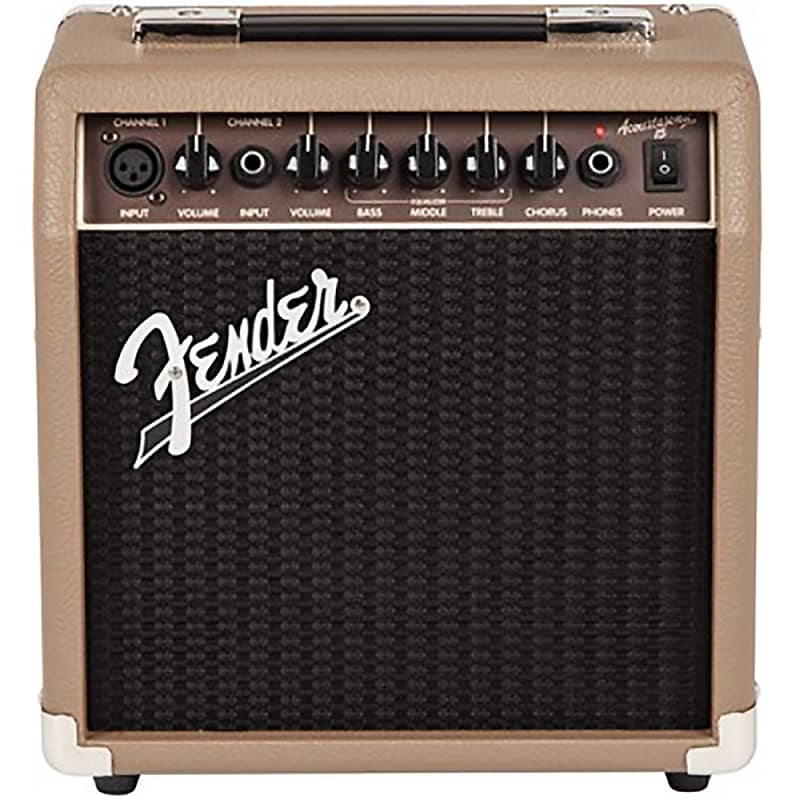 Fender Acoustasonic 15 15W Acoustic Guitar Combo Amplifier Amp Brown/Wheat 120V image 1