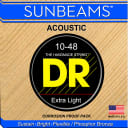 DR Strings RCA-10 Sunbeam Acoustic Strings - Extra Lite, 10-48