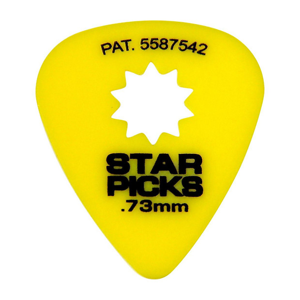Everly Music 30023 Star Picks 351 Shape Delrin Guitar Picks - .73mm (12-Pack) image 1