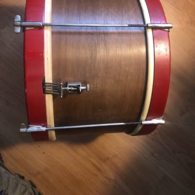 C.G. Conn snare drum 1940-1950 red/brown image 3