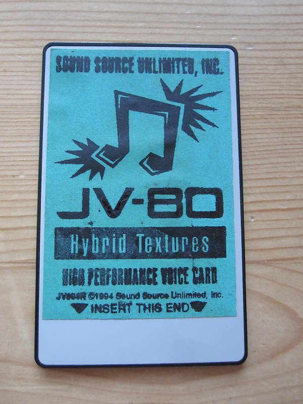 vintage Roland JV-80 Hybrid Textures sound card ROM Sound Source unlimited patch image 1