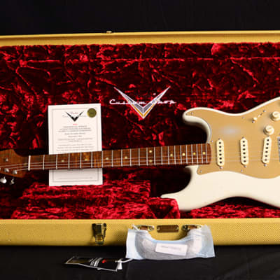 NEW Fender Custom Shop 1958 Special Stratocaster NAMM 2020 Limited Edition Aged Olympic White! image 16