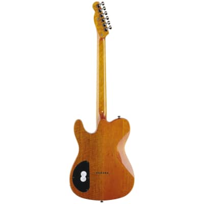 Fender Custom Telecaster FMT HH Electric Guitar, with Laurel Fingerboard, Amber image 6