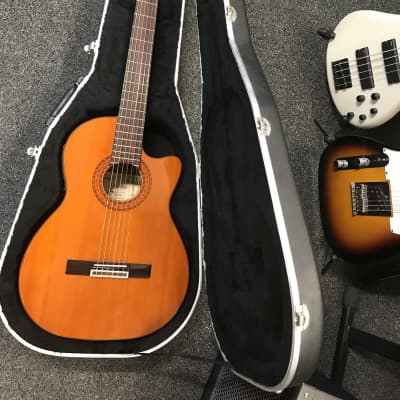 Alvarez AC60SC Classical Acoustic-Electric Guitar 2005 in good condition with original hard case key included. for sale