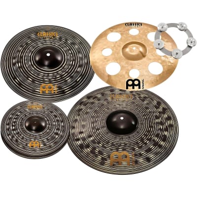 Meinl Classics Custom Dark Set Cymbal Pack With Free Trash Crash and Ching Ring - 14,16,18,20 image 2