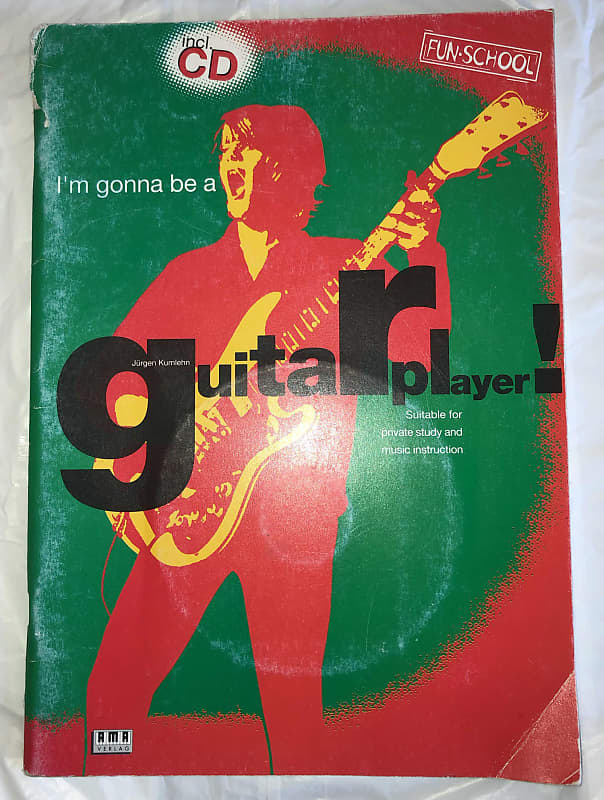 I'm Gonna Be a Guitar Player! Fun-School CD Sheet Music Song Book imagen 1