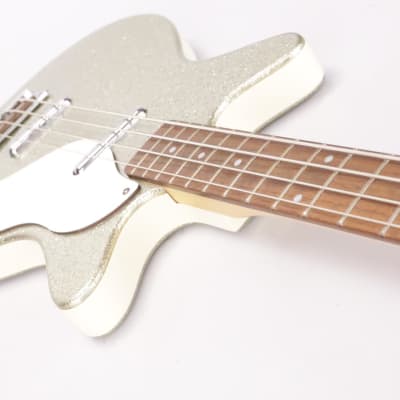 90s Danelectro '59 DC Long Scale 4-String Sparkle Bass Wendy & Lisa #37081 image 6