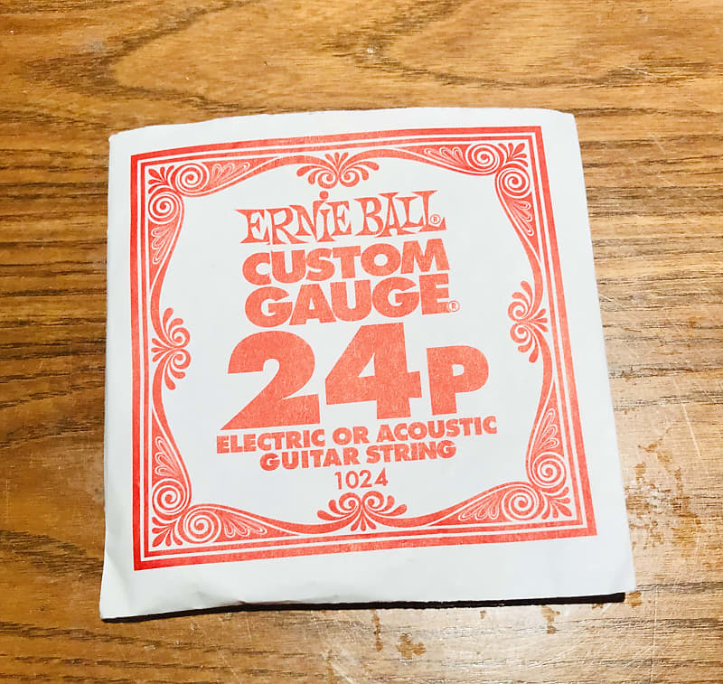 24P PL24 .24 Plain Custom Gauge Ernie Ball Guitar String Reverb