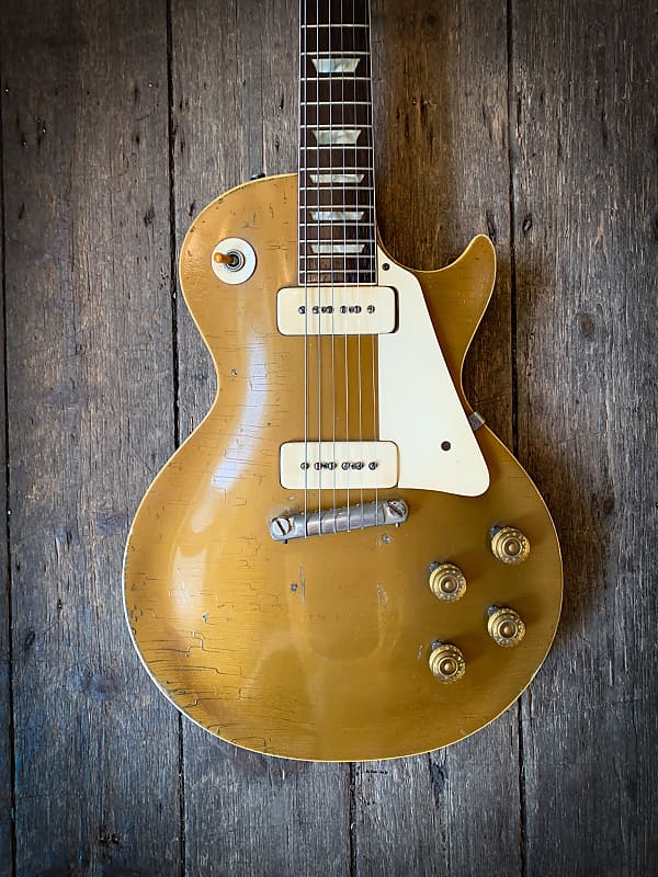 1954 Gibson Les Paul Gold Top with the original hard shell case image 1