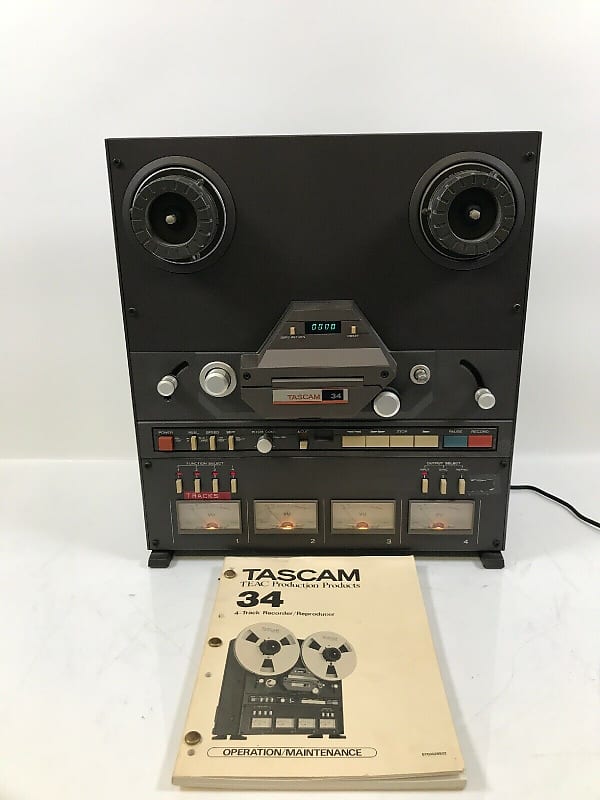 Tascam 34 1/4 Reel to Reel Four Track Reproducer / Recorder Tape Machine