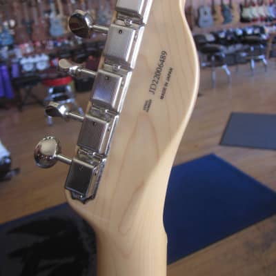 Used Left-Handed Fender Telecaster Electric Guitar Butterscotch Blonde w/ Black Pickguard w/ Hard Case Made in Japan image 12