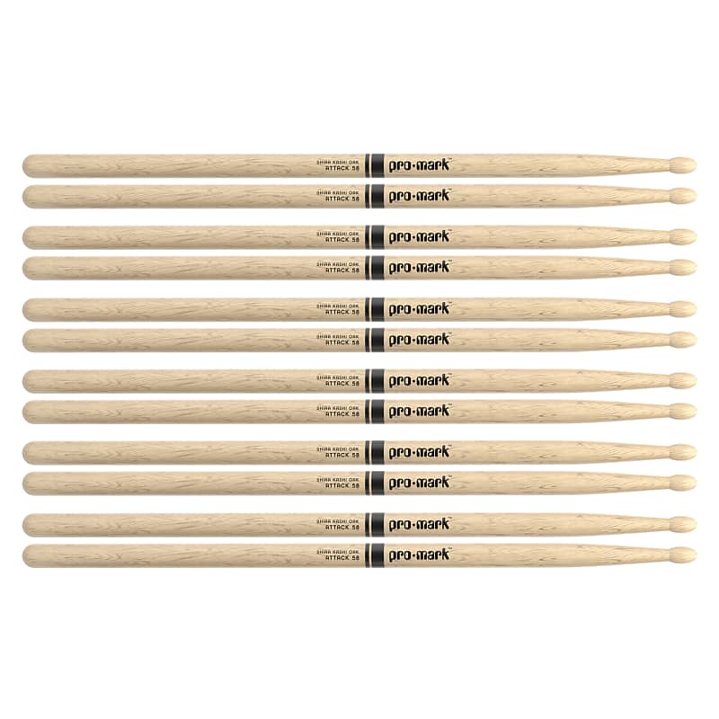 Promark ProMark Classic Attack 5B Oak Drumstick, Nylon Tip