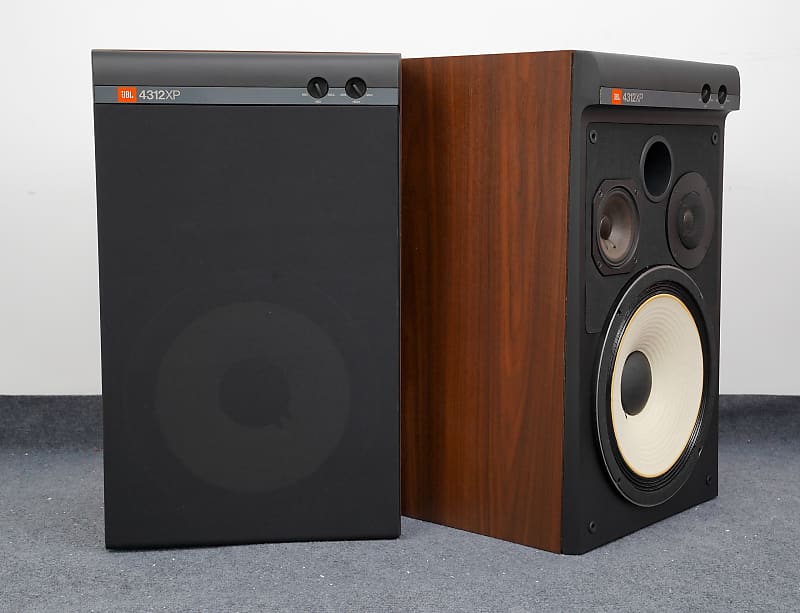 JBL 4312XP Studio Monitor Speakers | Serviced | 1-Year Warranty | Walnut Pair  			