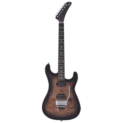 EVH 5150 Series Deluxe Poplar Burl Guitar - Black Burst w/Ebony FB image 2