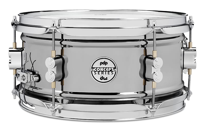 PDP  Concept Series Black Nickel Over Steel 6x12 Snare Drum image 1