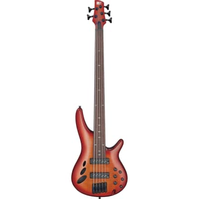 Ibanez SR Bass Workshop 5-String Electric Bass - Fretless - Brown Topaz Burst Low Gloss for sale