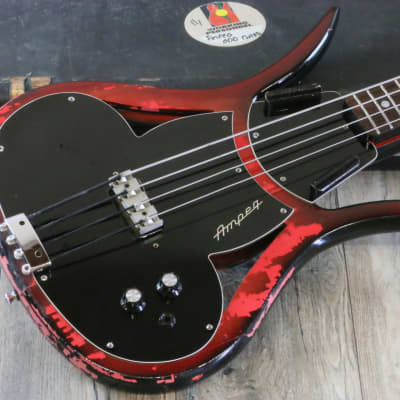 Ampeg ASB-1 Devil Scroll Bass Fireburst Previously Owned by Garry Tallent of E Street Band! + OHSC image 2