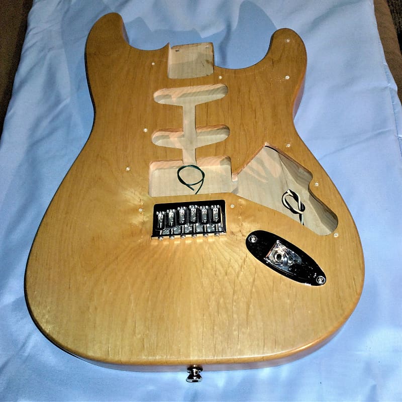 Prototype Thinline Hardtail Stratocaster Body US Made Hipshot Bridge Free Ship Reverb