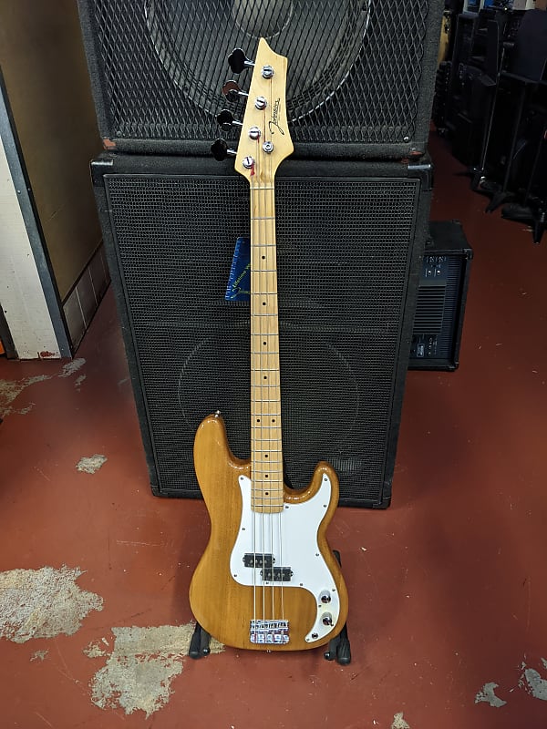 Sleeper! New Johnson Natural Finish Precision Style Bass Guitar - Looks/Plays/Sounds Excellent! image 1