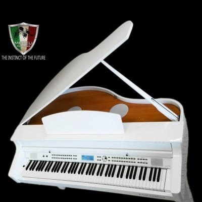 Medeli Digital Baby Grand White Polish image 3