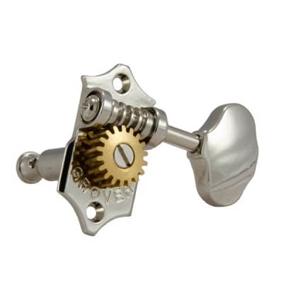 Grover V97-18NA Sta-Tite Tuners, 18:1 Gear Ratio, 3-Per-Side, Vertical, Nickel image 2