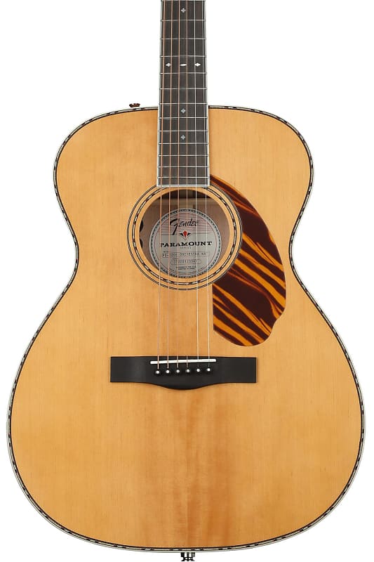 Fender Paramount PO-220E Orchestra Acoustic-electric Guitar - Natural image 1