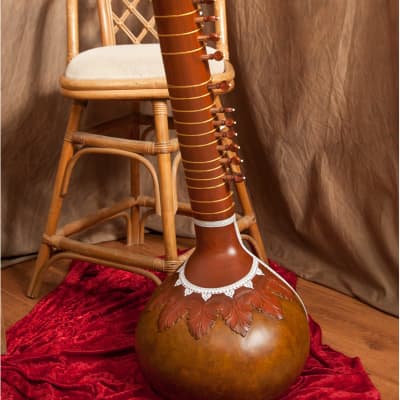 Banjira STRSN-L | Standard Sitar with Padded Gig Bag, Light Brown. New with Full Warranty! image 13