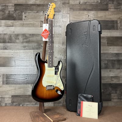 Fender American Professional II Stratocaster 70th Anniversary Electric Guitar with Rosewood Fingerboard - 2-color Sunburst w/ Fender Hardshell Case for sale