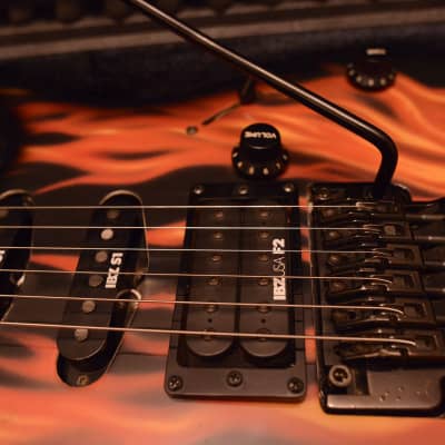 1987 Vintage Ibanez RG560 Custom Flame Graphic RG Prestige