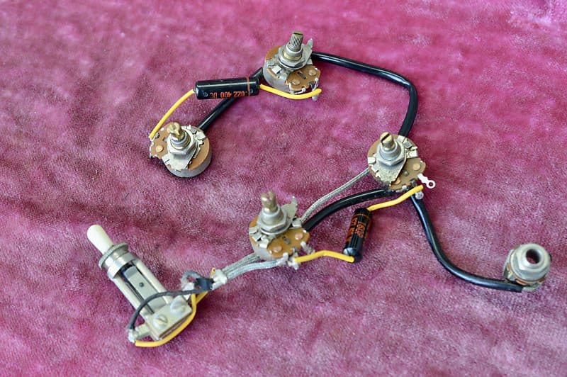 Vintage 1965 Gibson ES335 mono wiring harness ES335 Reverb UK
