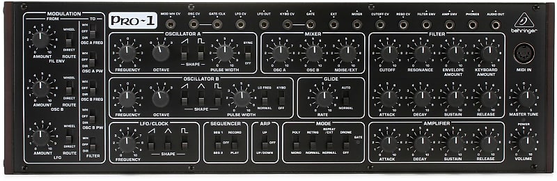 Behringer PRO-1 Tabletop Synthesizer image 1