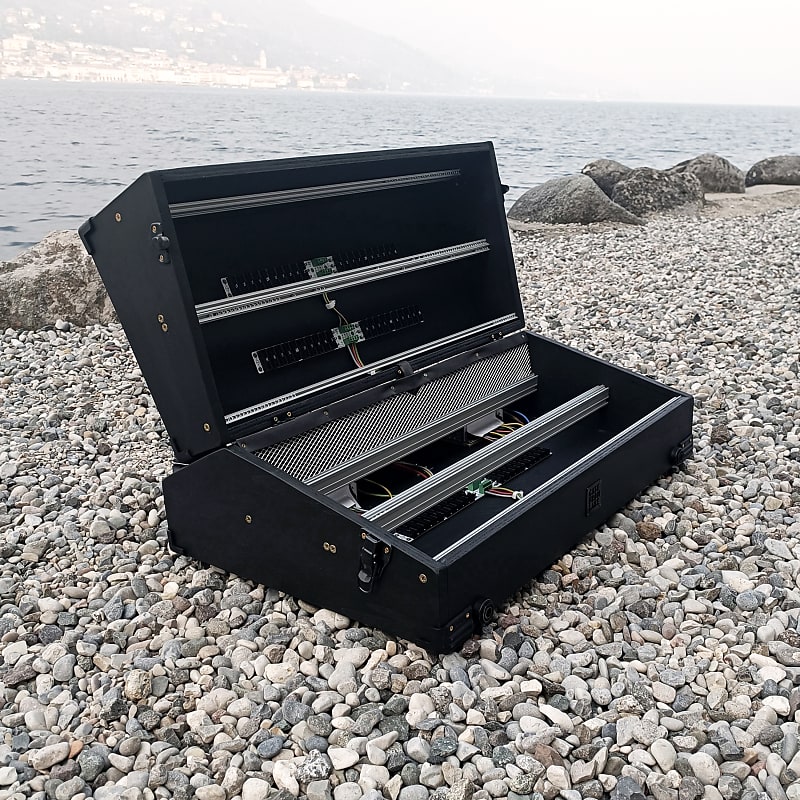 12U Eurorack Case Powered, 126 hp (or 84 or 104 hp)  patched resealable, modular synthesizer synth image 1