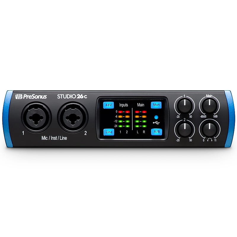 PreSonus Studio 26C 2x4 USB-C Audio / MIDI Interface image 1