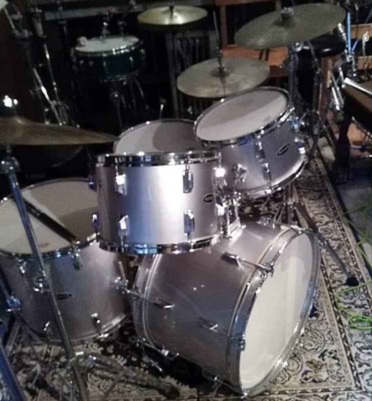 Royce 5 piece drum set w/ cymbals and throne Reverb