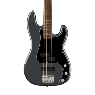 Squier Affinity Series Precision PJ Bass Guitar, Laurel FB, Charcoal Frost Metallic image 3