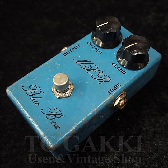 MXR Blue Box Script Logo Bud Case Reverb