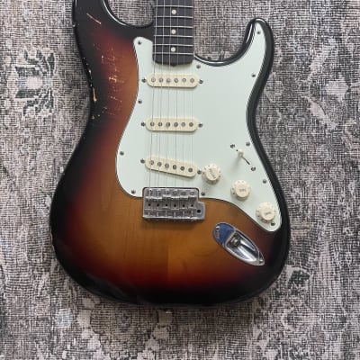 Custom Built ‘62 Stratocaster Nitro Alder 3 Tone Sunburst Fender Rosewood Neck Rene Martinez Texas Strat Pickups image 2