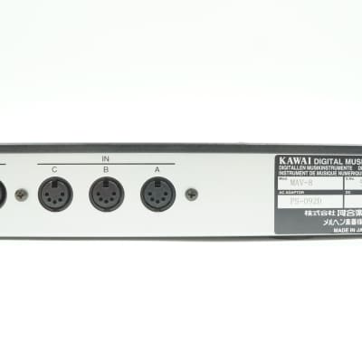KAWAI MAV-8 MIDI PATCHBAY 4 in / 8 out MIDI Patcher Mixer w/ 100-240V PSU image 9